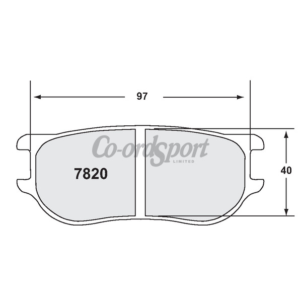 PFC 7820 Race Pad Set - 97 Compound 22 mm image