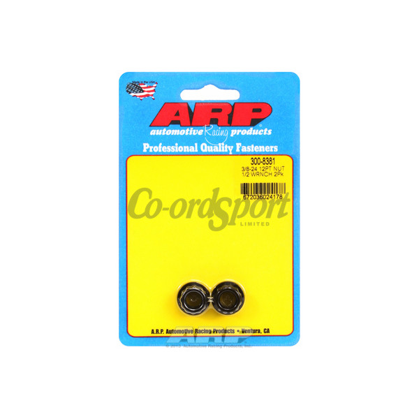 ARP 3/8-24 1/2 socket 12pt nut kit image