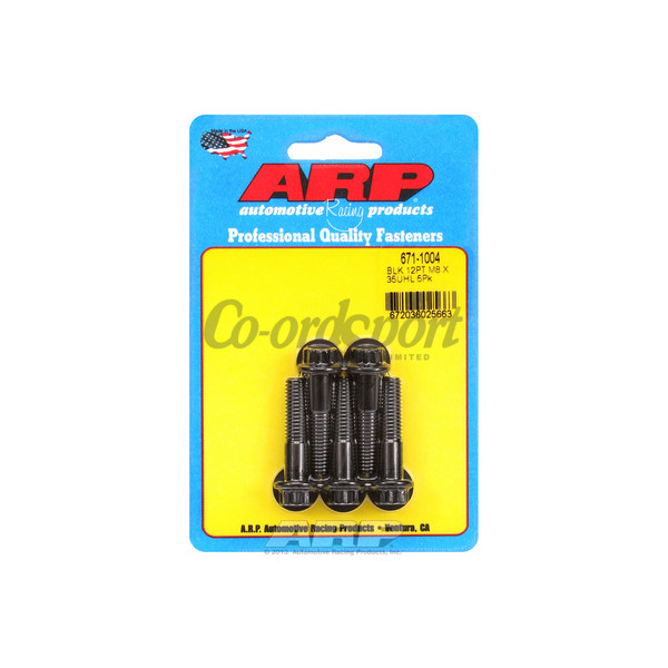 ARP M8 x 1.25 x 35 12pt black oxide bolts image