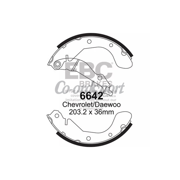 EBC BRAKE SHOE SET image