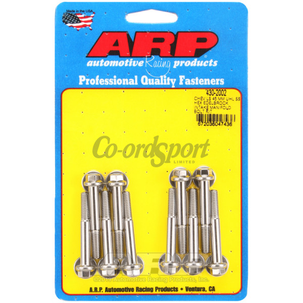 ARP Chevy LS 45mm UHL hex Edelbrock intake manifold bolt kit image