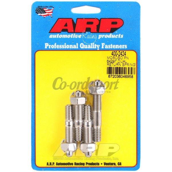 ARP Moroso 64927 dual return spring no spacer plate SS carb image