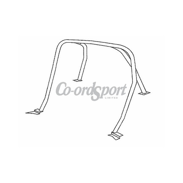 Cusco Roll Cage SAFETY 21 HONDA S2000 AP1 AP2 4 Pt 2 Pass image