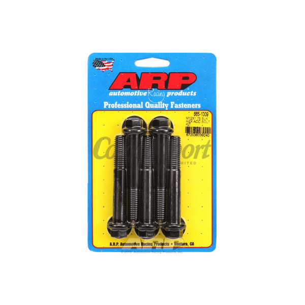 ARP M12 x 1.75 x 80 hex black oxide bolts image