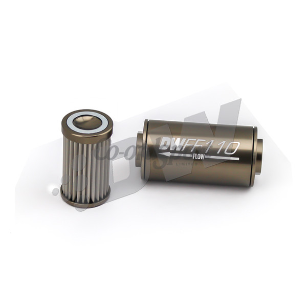 DW In-line fuel filter element & housing kit  SS 10Micron image