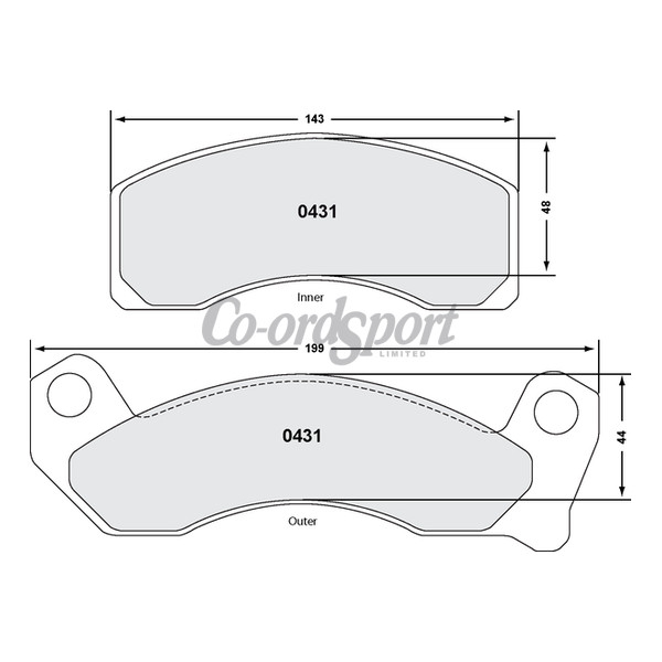 PFC 431 CARBON METALLIC BRAKE PAD SET image