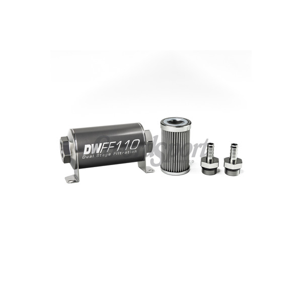 DW In-line fuel filter element and housing kit  stainless st image