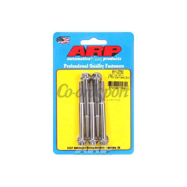 ARP 1/4-20 x 2.750 12pt SS bolts image