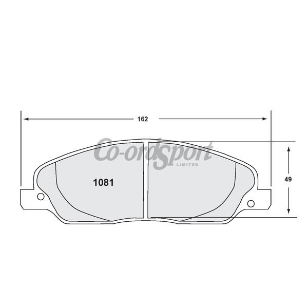 PFC 1081 Z-Rated Brake Pad Set image