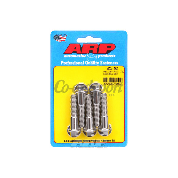ARP 3/8-16 x 1.750 hex SS bolts image