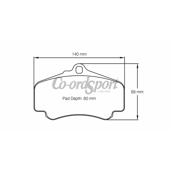 Pagid racing brake pads - RSL29 - Porsche 997 Carrera Front image