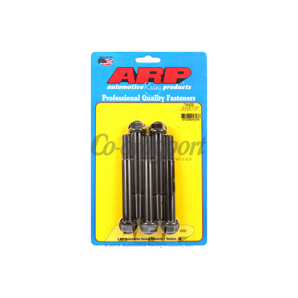 ARP 1/2-20 x 4.250 hex black oxide bolts image