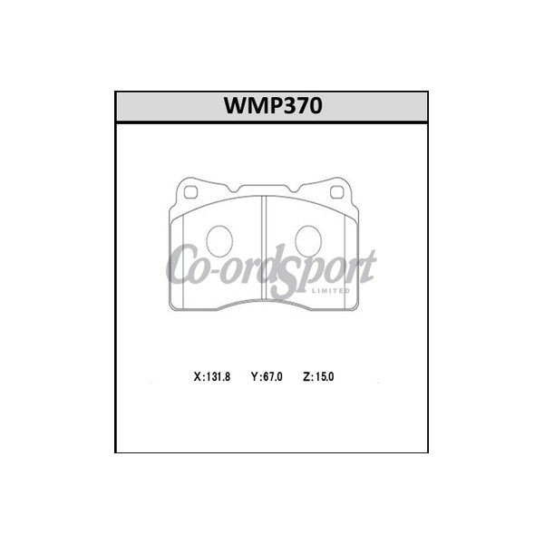 Winmax Front Brake Pads Mitsubishi Evo 5-10 STI W6.5 Compoun image