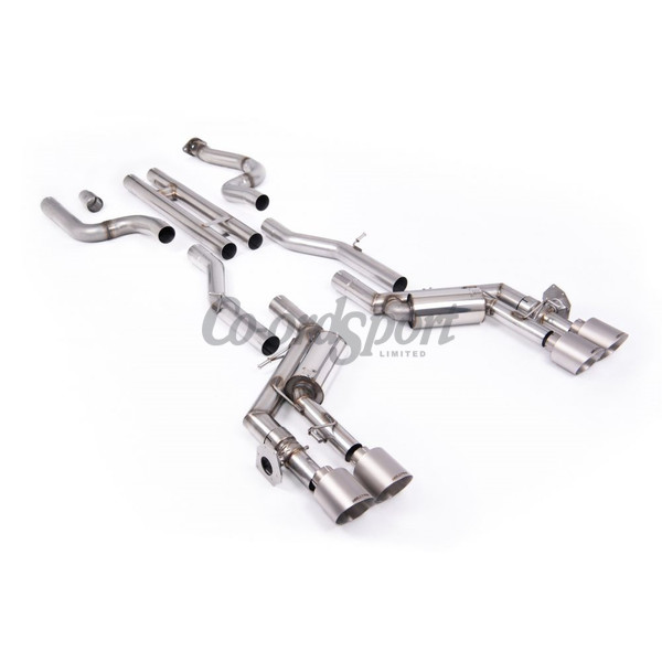 Milltek Exhaust - H-Pipe Valved System with Quad GT-115 4.5inch B image