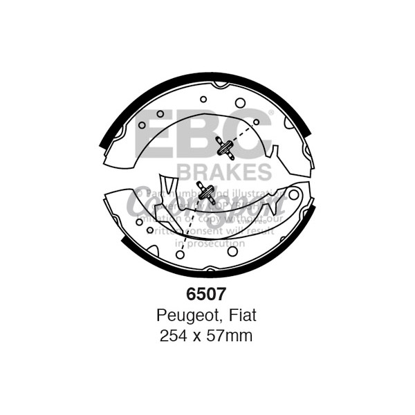 EBC BRAKE SHOE SET image