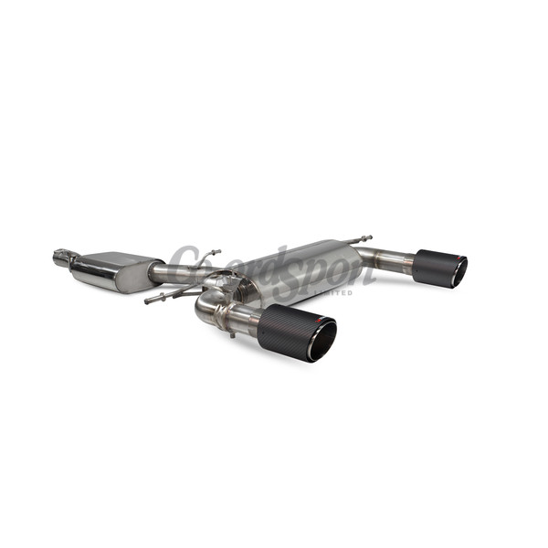 Scorpion Resonated cat-back system with electronic valves for Aud image