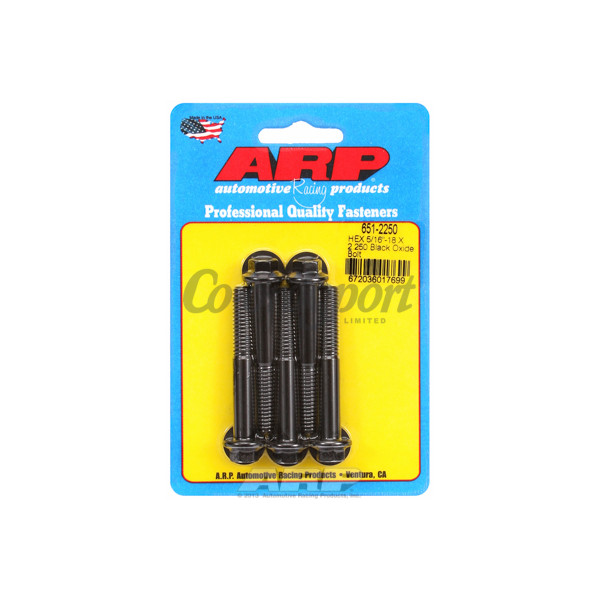 ARP 5/16-18 X 2.250 hex black oxide bolts image