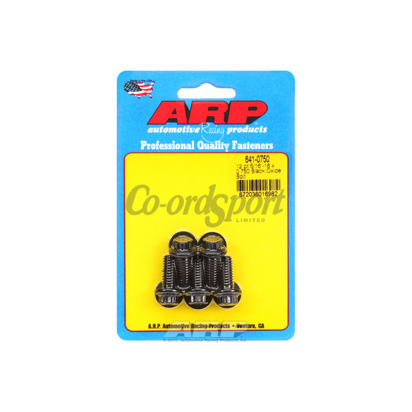 ARP 5/16-18 x 0.750 12pt black oxide bolts image
