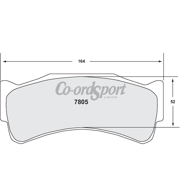 PFC 7805 Race Pad Set - 08 Compound 30 mm image