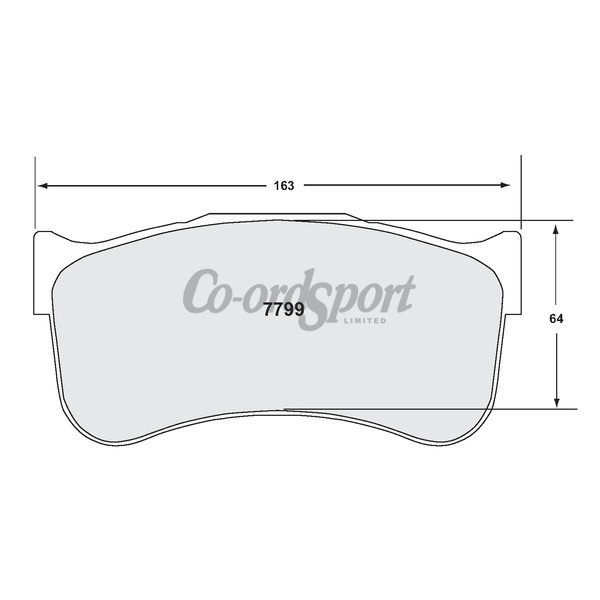 PFC 7799 Race Pad Set - 13 Compound 25 mm image