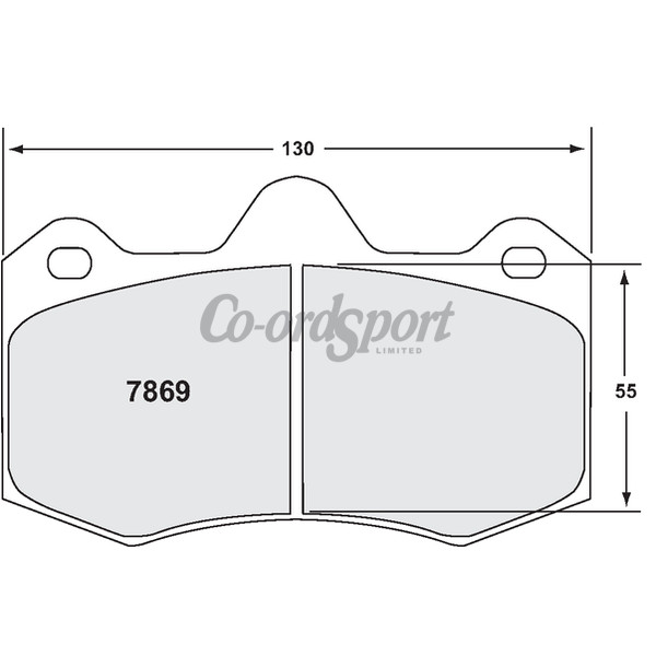 PFC 7869 Z-RATED BRAKE PAD SET image