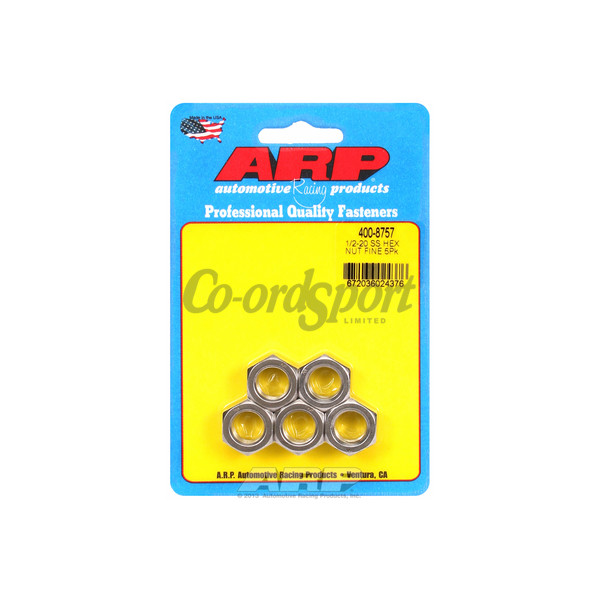 ARP 1/2-20 SS fine hex nut kit image