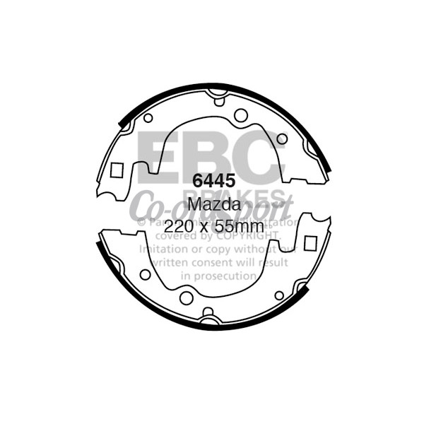 EBC BRAKE SHOE SET image