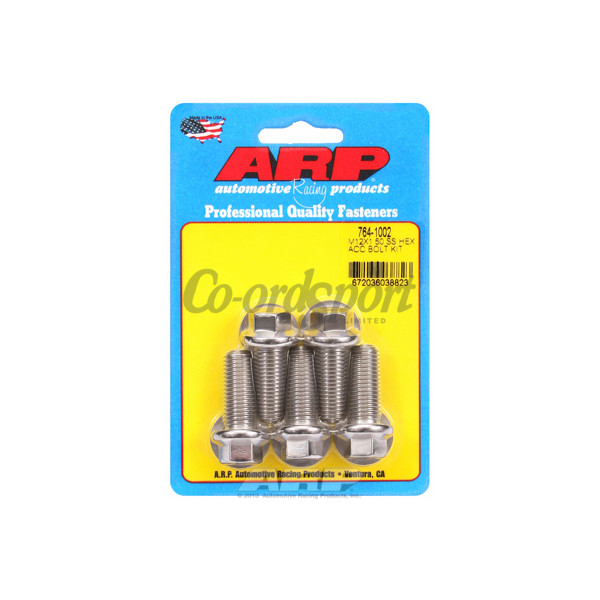 ARP M12 x 1.50 x 30 hex SS bolts image