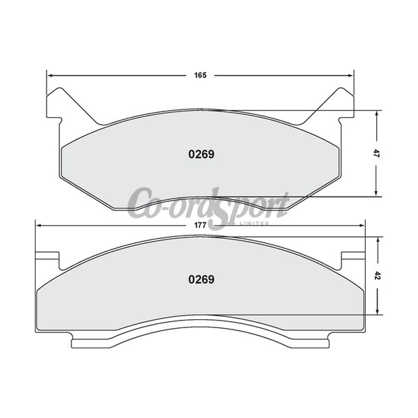 PFC 269 Z-RATED BRAKE PAD SET image