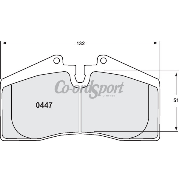 PFC 447 Race Pad Set - 08 Compound 17 mm image