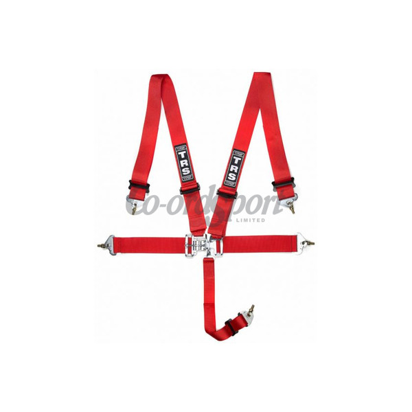 TRS Nascar 3in Superlite Lever/Latch - 5point Harness in Red image