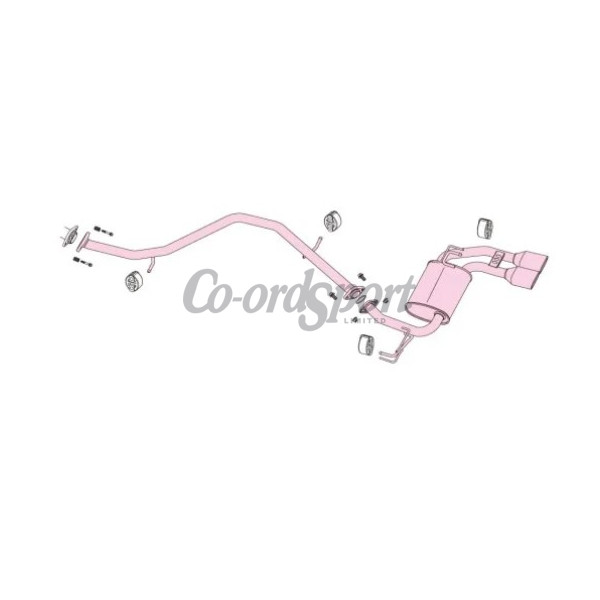 Fujitsubo Authorize E Exhaust TOYOTA PRIUS 1.8 2WD ZVW50 ZVW51 2Z image