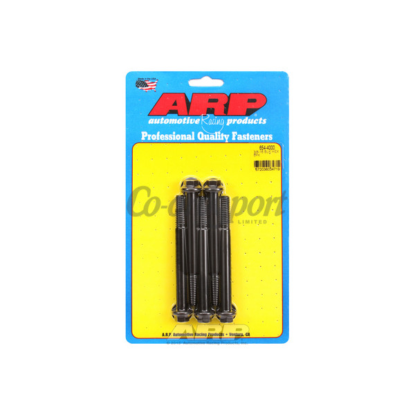 ARP 3/8-16 x 4.000 hex 7/16 wrenching black oxide bolts image