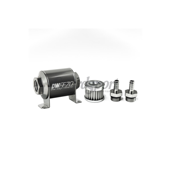 DW In-line fuel filter element and housing kit  stainless st image