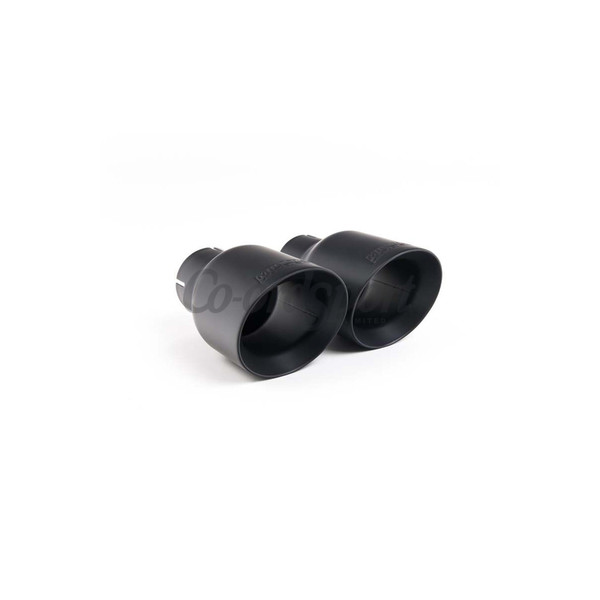 Milltek Sport - LH Twin Tailpipe Assembly (Cerakote Black) image