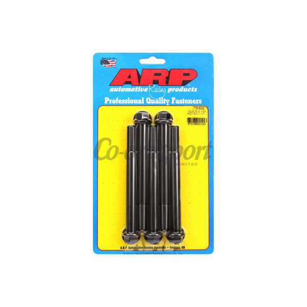 ARP 1/2-20 x 5.000 hex black oxide bolts image