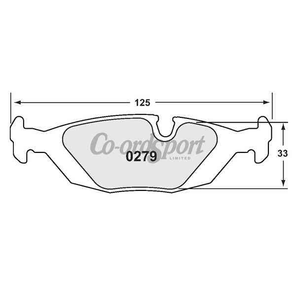 PFC 279 Race Pad Set - 08 Compound 16 mm image