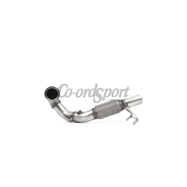 Milltek 76mm Primary Cat Bypass Downpipe (fits RH Turbo) RH image