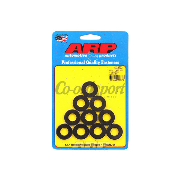 ARP M12 x .995in OD black washers 10 pak CrMo image