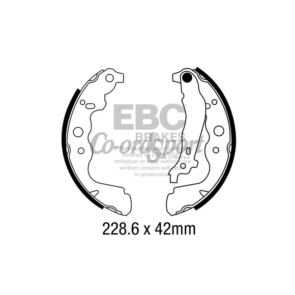 EBC BRAKE SHOES image