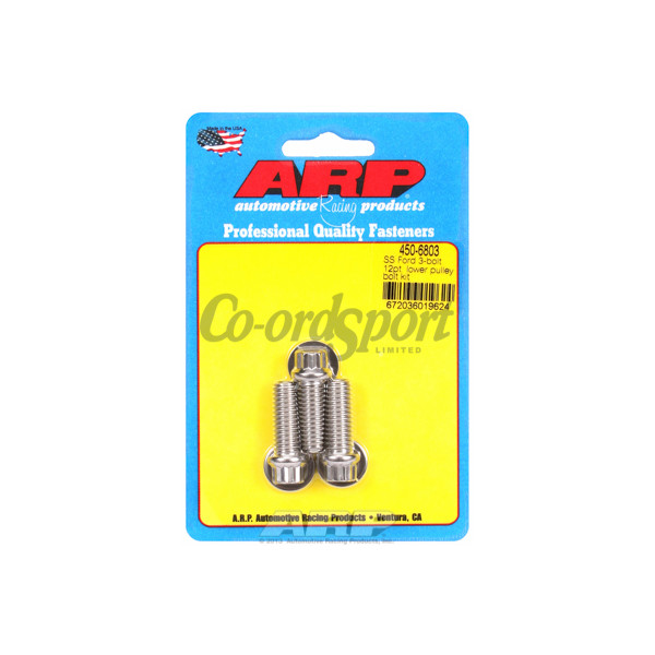ARP Ford SS 3-bolt 12pt lower pulley bolt kit image