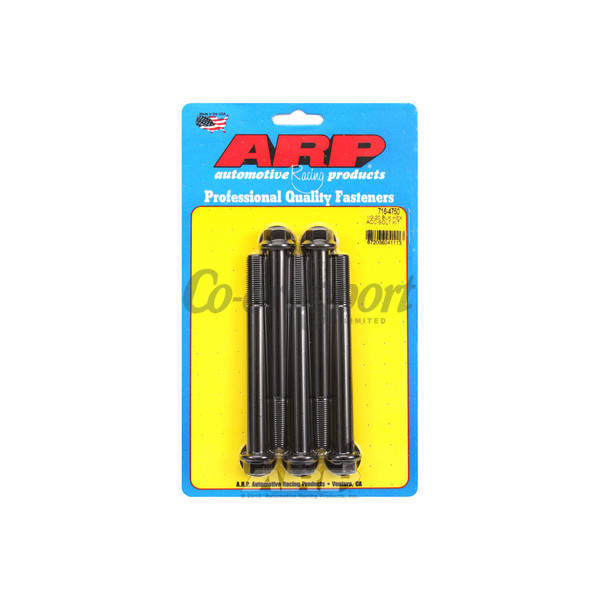 ARP 1/2-20 x 4.750 hex black oxide bolts image