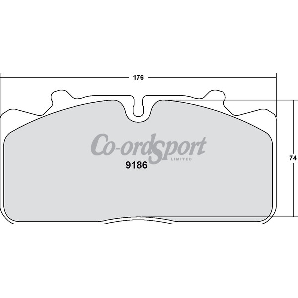 PFC 186 Z-Rated Brake Pad Set image