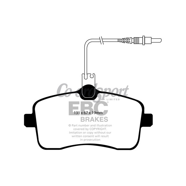 EBC Ultimax OEM Replacement Brake Pads image