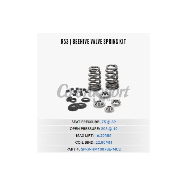 Supertech Mini Cooper Beehive Valve Spring Kit: 75lbs at 39mm. SP image