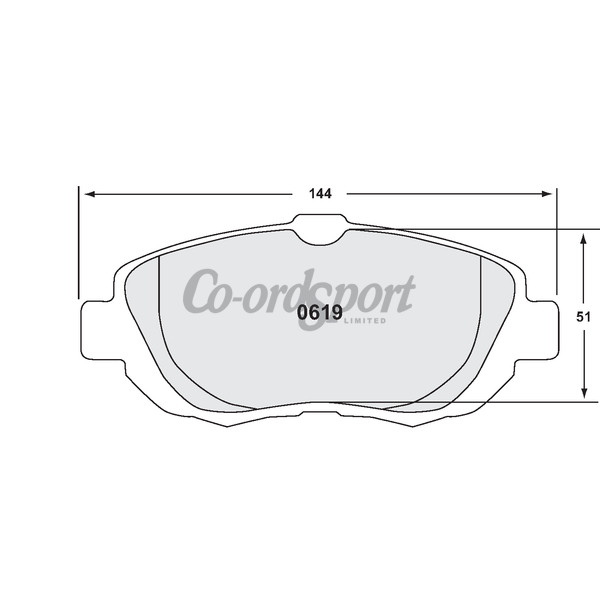 PFC 619 Z-RATED BRAKE PAD SET image