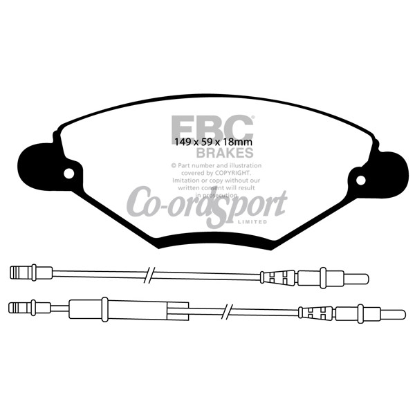 EBC Ultimax OEM Replacement Brake Pads image