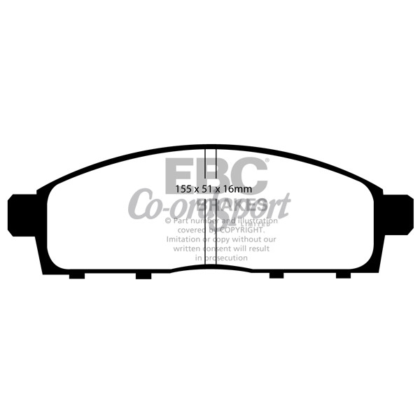 EBC Ultimax OEM Replacement Brake Pads image