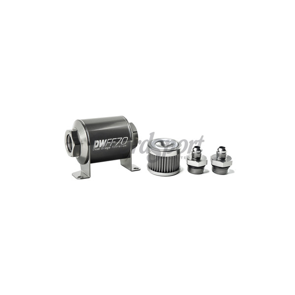 DW In-line fuel filter element and housing kit  stainless st image