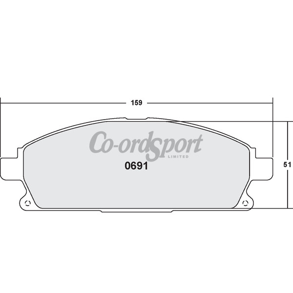 PFC 691 Carbon Metallic Brake Pad Set image